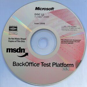 Vintage - Microsoft Outlook 2000, June 1999